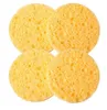 Whole 20pcs Natural Wood Fiber Soft Face Washing Sponge Makeup Tools Women Cleaning Sponge Puff Pad 4348345