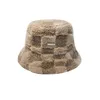 Bérets coréens protection des oreilles chapeaux de seau femmes hiver à lacets en peluche large bord casquettes voyage polyvalent chaud rétro solide chapeau de pêcheur