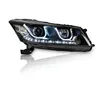 Lâmpada principal para honda accord g8 led farol de circulação diurna 2008-2012 sinal de volta lente alta do carro