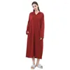 Kvinnors sömnkläder sommarbadrobe kvinnor blixtlås mode par pyjamas huva nattklänning tunna sektion damer långa kläder för