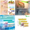 Set per l'organizzazione della conservazione degli alimenti Peva Food Sile Bag Riutilizzabile Zer Stand Up Storage A prova di perdite Top Organizer da cucina Borse per tazze Bpa Dr Dhums