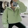 Women TrackSuits Lu Yoga Bluza Bluza Pół zamki z kapturem na zewnątrz rozrywki sweter Sweter Gym Kobiety Tops Trening Fitness Lose grube fhgfh tyvi