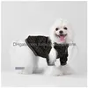Dog Apparel Designer Dog Clothes Warm Apparel Jacquard Classic Letter Pattern Luxury Jacket Winter Coat For Cold Weather Small Medium Dhxrr