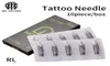 10 agulhas descartáveis do cartucho da tatuagem dos pces rl agulha estéril para a máquina rotativa caneta forro tatuagens suprimentos8208464