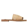 Toppkvalitetsdesigner Sandaler berömda Canvas Women Platform Flat Flip Slippers Woody Mule Slides Mila Cloud Soft Shoes Linen Tjock Bottom Sandale Sliders Summer