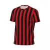 Men's T Shirts Vertical Striped T-Shirt Red And Black Stripes Novelty Sportswear Short-Sleeve Quick Dry Tshirt Summer Vintage Tees