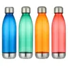 Vattenflaska 750 ml transparent koksform Sportläcksäker dricka med casual rostfritt stål utomhus Clear BPA 8330351