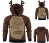 Menwomen Hoodies Swater Boże Narodzenie Kawaii Elk Cosplay Sweters Unisex Leisure Festival Ugly Christmas Rudolph Reindeer Swater5377827