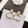 projektant biżuterii pierścienie studiów geometryczne klasyki słynne kolczyki obręcze dla kobiet kryształowy kryształ perłowe kolczyki kolczyki dla kobiet biżuteria dla kobiet