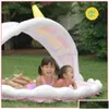 Juguete de inflado de aire Rainbow Shade N Splash Sprinkler y Pad 5 Drop Delivery Deportes al aire libre Deportes acuáticos Equipo de playa Dh9Bf