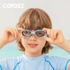 COPOZZ lunettes de natation colorées enfants lunettes de natation professionnelles pour enfants Anti-buée Protection UV lunettes d'eau pour garçon et fille 240306