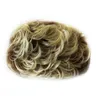 Perucas de cabelo peruca sintética para mulheres com corte de cabelo natural moda fofo curto encaracolado peruca diária cosplay festa uso loira mamãe peruca 240306