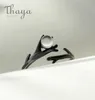 Thaya Original Moonlight Forest Design Finger Ring Moonstone Gemstone S925 Silver Black Branch Ring for Women Elegant Jewelry 22026308935