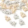 Charms 12x18mm Animal Plastic Pendant 100st Gold Silver Color CCB för charm smycken som gör DIY HANDICRAFTS Halsbandsarmband