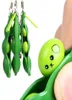 Designer Blank dekompression edamame Toy Squeeze Pean Keychain Antistress Vuxen Rubber Boy Party Gift Gadget Strange9239637