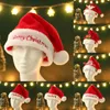 Decorazioni natalizie Cappello morbido Babbo Natale Rosso Peluche corto 2024 Regali di Natale Buon per la casa Felice anno