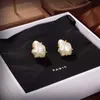 Stud Designer boucles d'oreilles Stud marque boucles d'oreilles boucles d'oreilles haute Designer boucle d'oreille classique or perle bijoux femmes cadeaux de mariage présente 240306