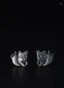 Hoop Earrings Old Style S Trendy Cat Stud For Women S925 Sterling Silver Vintage Lady Earring Jewelry Gift1308789