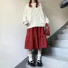 Suéter de natal feminino adorável faculdade meninas roupas soltas inverno outono estilo japonês y2k allmatch malhas torcidas elegante 240228