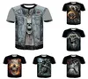 Mens Skull T Shirt 2020 New Ghost Pattern Tees Fashion Boys Streetwear Trendy Printing Boys Tees för hela toppkvalitet 20 STYL6704388