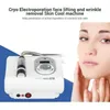 Hot Sell 3 in 1 Cryo Cooling Multiftunction 고주파 페이셜 머신 RF No Needle Electroporation Micocurrent Face Lift Skin Relaxation369