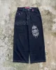 Designer Hommes Jeans Jnco Streetwear Y2k Hip Hop Graphique Surdimensionné Baggy Pantalon Noir Harajuku Casual Gothique Pantalon Largepmg5v2ywgyt0