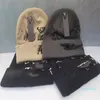 Gorro de designer de estilo elegante e esportivo para homens e mulheres em viagens de férias Impressão de letras de esqueleto animal para aquecimento no outono e inverno gorro