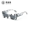 Armações de óculos de sol Jets New Hot Venda Cat Eye Notch Half Frame 0301 Elegante e moderno para homens e mulheres