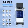 2 års garanti Hydrafacial Machine 14 i 1 Microdermabrasion Diamond Skin Deep Cleaning Wrinkle Removal Machine Certificate Video Manual