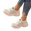 Sports Mesh Heel for Shoes Versatile Casual Slope Womens New Large Breathable Single Shoe 789 974