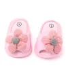 Babysandaal Schattig bloemenontwerp Zachte katoenen sandaal voor lente en zomer babymeisjes 0-18M