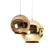 Pendant Lamps Glass Globe Ball Pendant Light Copper Sier Gold Lighting Round Ceiling Hanging Lamp Lampshade Drop Delivery Lights Light Dhsct