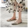 Dresses 2023 Summer Fashion New Softsoled Shoes With Skirts Retro Pointed Shoes Flat Print Comfortable And Elegant Casual Women's Shoes