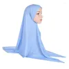 Abbigliamento etnico Donne musulmane One Piece Amira Sciarpa istantanea Preghiera islamica Hijab Indossare Ready Made Foulard Khimar Scialli Cappello avvolgente