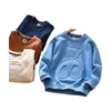 Jungen T-shirts Herbst Winter Kinder Kleidung Mädchen Langarm Kinder Sweatshirt Baby 3D Stereoskopischen Muster Bär Tops Oneck 240220