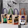 Other Festive Party Supplies 26X15Cm Halloween Linen Tote Bag Pumpkin Candy Storage Bags 4 Styles Halloweens Decoration Handbag 10 Dhtxm