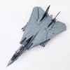 ダイキャストメタル1/100スケールUS F-14D F14 VF-31 TOM CAT MIRITURAL AIRCRAFT MODEL COLLECTION変数変動モードファイターモルデルトイ240223