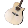 Guitare acoustique haute configuration à imprimé tigre en bois massif 40 "GA