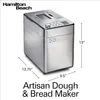 Hamilton Beach Premium deegbroodbakmachine met automatische fruit- en notendispenser, broodcapaciteit van 2 lb, 14 programmeerbare instellingen inclusief glutenvrij