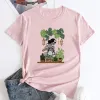 Camisetas de camisetas de esqueleto Mãe Camisa Vintage Mulheres Botânica Camisenha