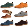 Nya mäns casual skor 45 Suede Leather Shoes 46 47 Stora herrskor Lace Up Cotton Tyg PVC Cool Non-Silp