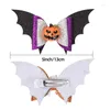 Acessórios de cabelo Ncmama 5 '' Halloween Bat Clips para crianças meninas dos desenhos animados bruxa chapéu fantasma hairpin barrettes headdress bebê