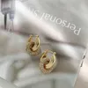 Stadnina stadnin cz cyrkon okrągły Huggie Hoop kolczyki Kobiety kształtowe obręcze do uszu złoto wyplane biżuteria ze stali nierdzewnej 240306