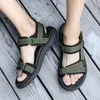 Sandalen Strand Sommer für Männer Casual Outdoor Leichte 2024 Anti-Rutsch-Design Verschleißfeste Pferdefahr-Turnschuhe Atmungsaktiv