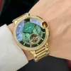 Orologio da uomo Movimento a palloncino Orologi di design Movimento meccanico automatico di moda Cassa in acciaio inossidabile 316L Orologio da uomo in cristallo minerale Orologio da calendario