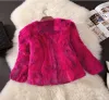 Fur New Genuine Natural Real Rabbit Fur Coat Winter Thick Fur Jacket Coat Women Rabbit Fur coat big size free shipping Z062