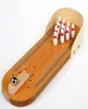 Kids Mini Wooden Tabletop Bowling Game Educational Toy for Children for Fun7193004