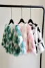 Winter coat for Kid039s multicolor faux fur jacket Baby girl glam Girls 2011044514947