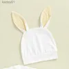 Footies Neugeborenen Ostern Outfit Mädchen Jungen Langarm Strampler Footie Body Bunny Hut Baby Ostern Kleidung YQ240306