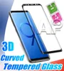 3D Curved Screen Protector Tempered Glass For Samsung Galaxy Note S22 S21 10 S20 Ultra S9 Note 9 8 S8 Plus Full Cover No Package7998695